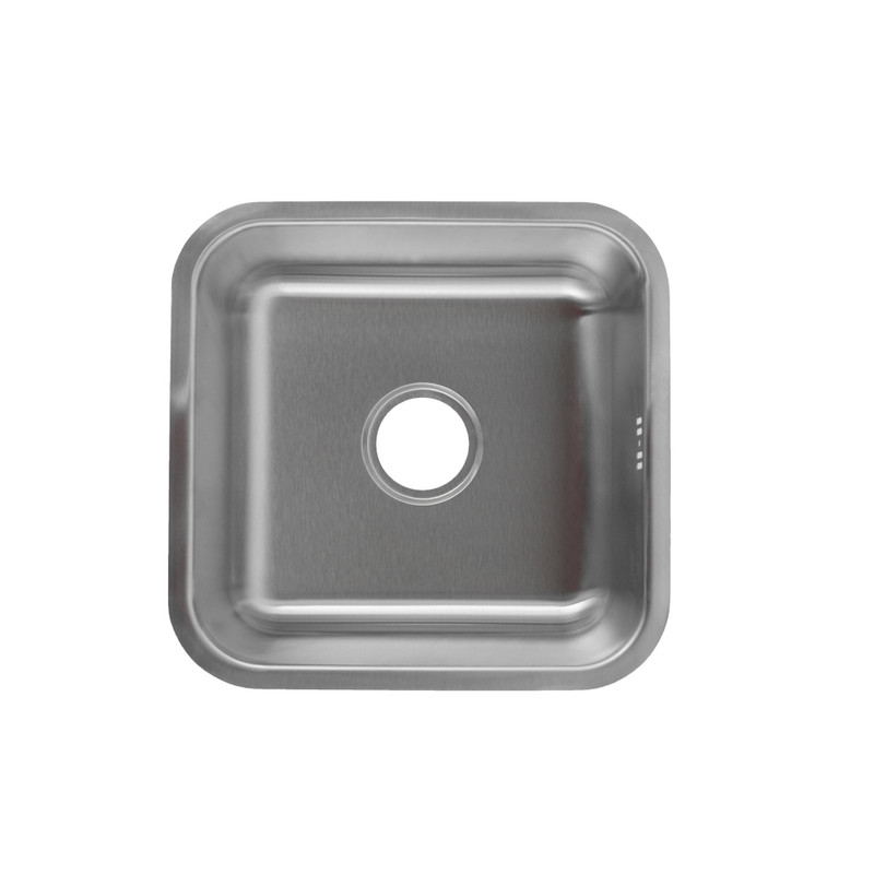 LAVAPLATOS DEKORA 41X41 CM ESPESOR 1MM PLATA EMPOTRAR BAJO CUBIERTA - 1