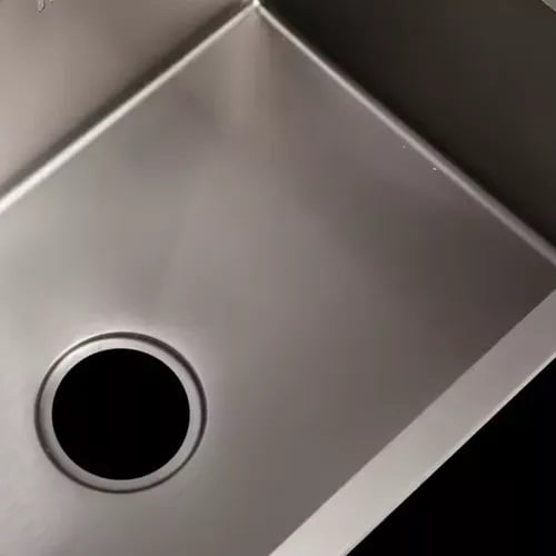 LAVAPLATOS DEKORA 60X45 CM ESPESOR 2MM PLATA EMPOTRAR SOBRE O BAJO CUBIERTA - 4