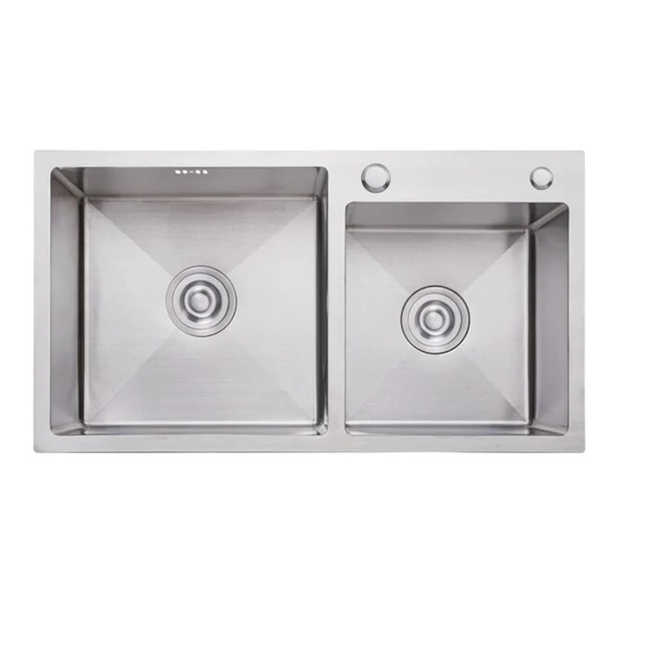 LAVAPLATOS DEKORA 78X43 CM ESPESOR 2MM PLATA EMPOTRAR SOBRE O BAJO CUBIERTA - 1
