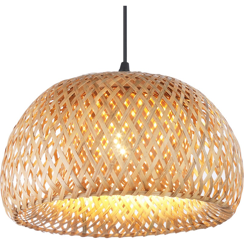 LAMPARA TECHO COLGANTE RATAN MODELO OLIVA RATAN NATURAL - 2