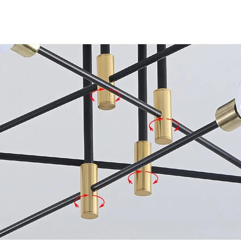 LAMPARA APLIQUE TECHO MODELO ADALIA DORADA DEKORA - 5