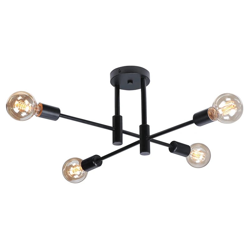 LAMPARA TECHO MODELO LIMBA COLOR NEGRO DEKORA DK-14 BK - 1