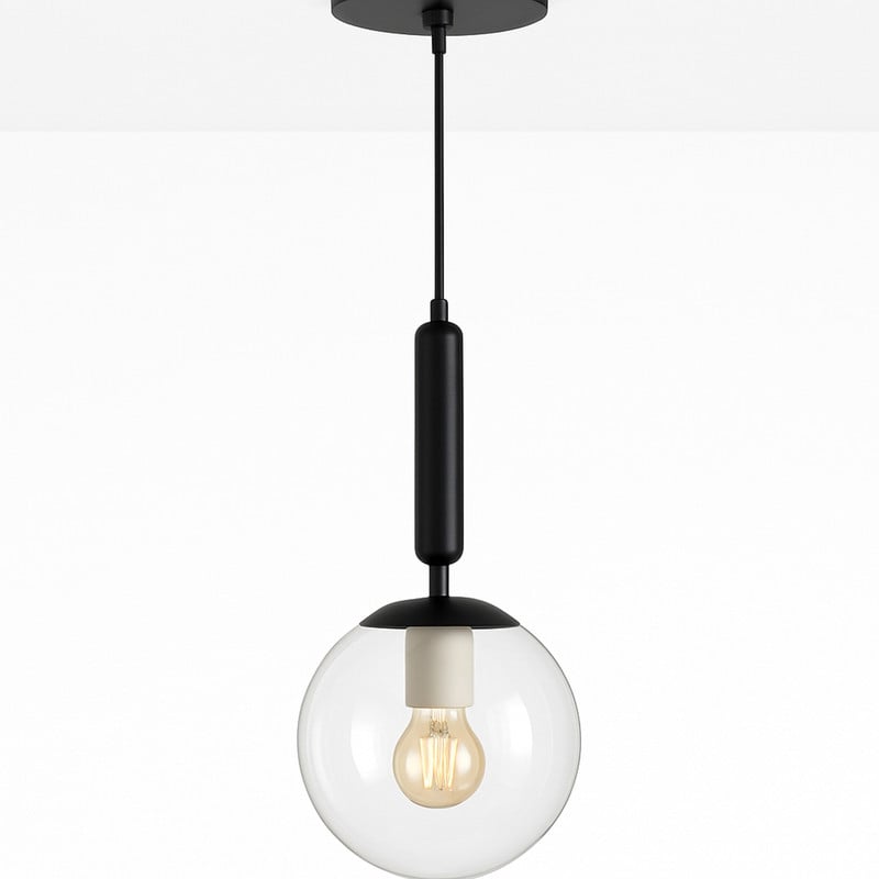 LAMPARA ODELE INDIVIDUAL COLOR NEGRO DEKORA DK-17BK - 1
