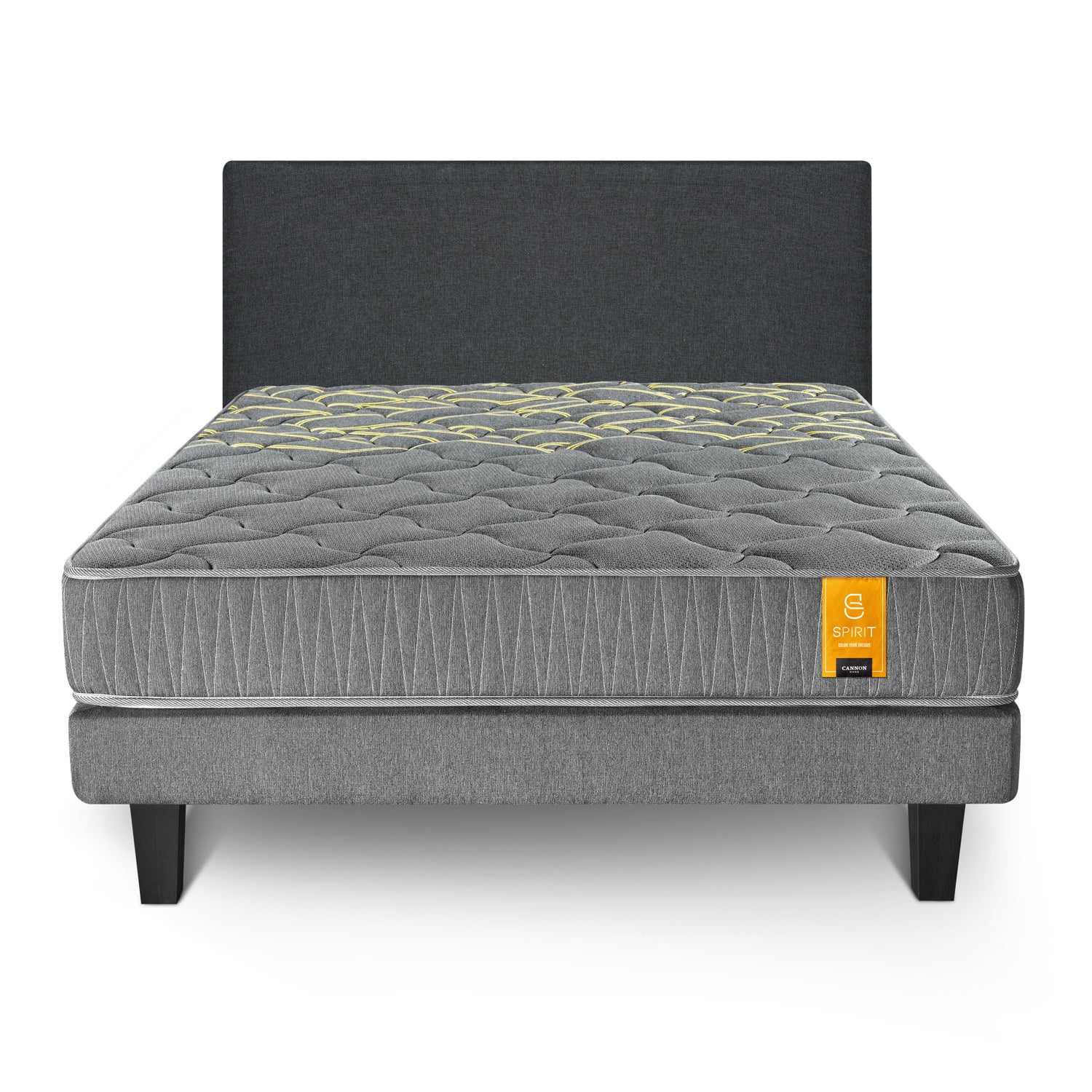 COMBO CAMA SPIRIT 2 PLAZAS + RESPALDO KIR MARENGO - 2