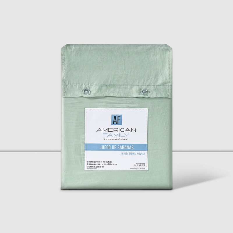 SABANAS 2 PLAZAS MICROFIBRA PREWASH MENTA - 3