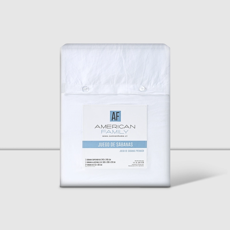 SABANAS 2 PLAZAS MICROFIBRA PREWASH BLANCO - 3