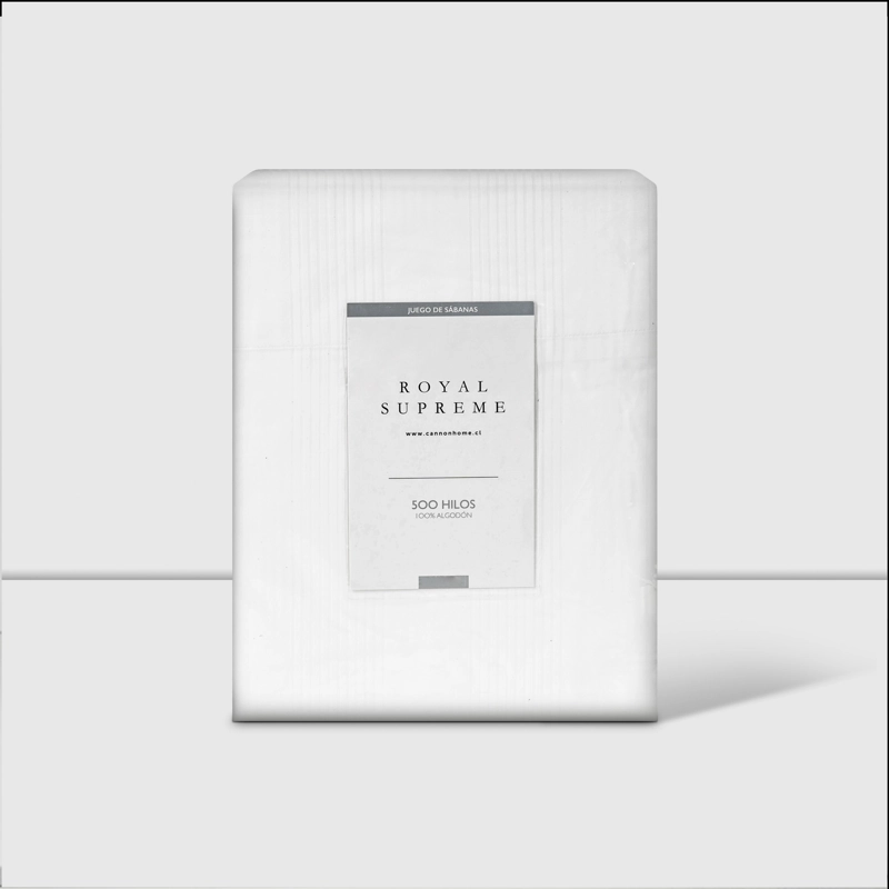SABANAS KING LISO BLANCO 500 HILOS BLANCO - 3