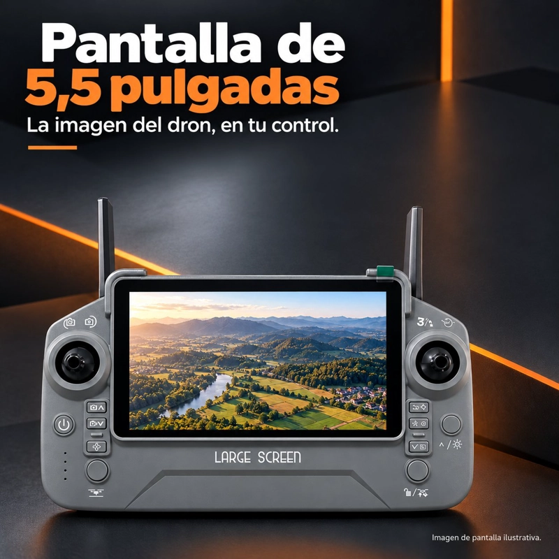 DRON DIF AIR 3 PRO 4K DOBLE CAMARA CON PANTALLA 5,5 PULGADAS PLEGABLE GRIS - 2
