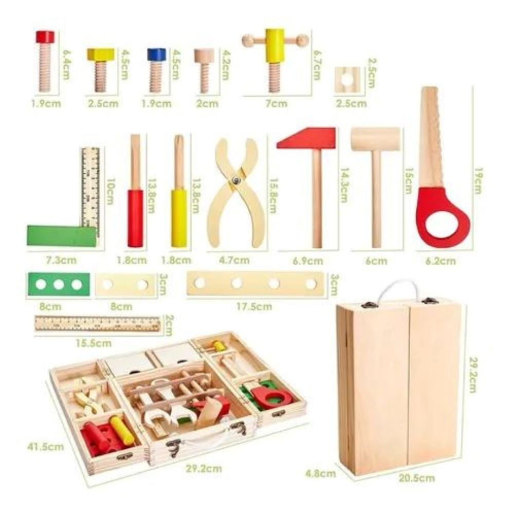 JUGUETE HERRAMIENTAS EN MADERA NIÑOS TOY COD10005 - 2