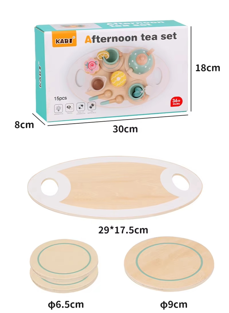 JUEGO TÉ EN MADERA VERDE NIÑOS FROZE COD.10025 - 6