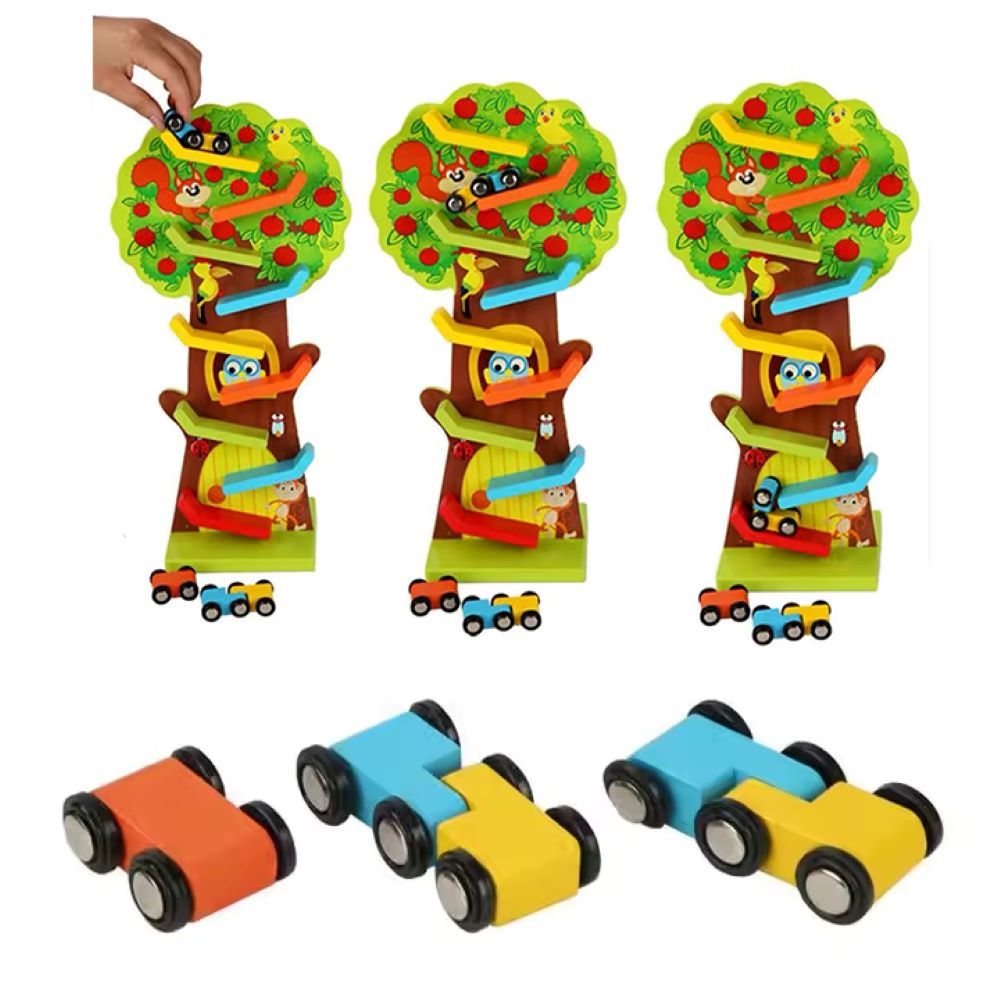 PISTA AUTOS 10011 EN MADERA VERDE NIÑOS HOT WHEELS COD. - 1