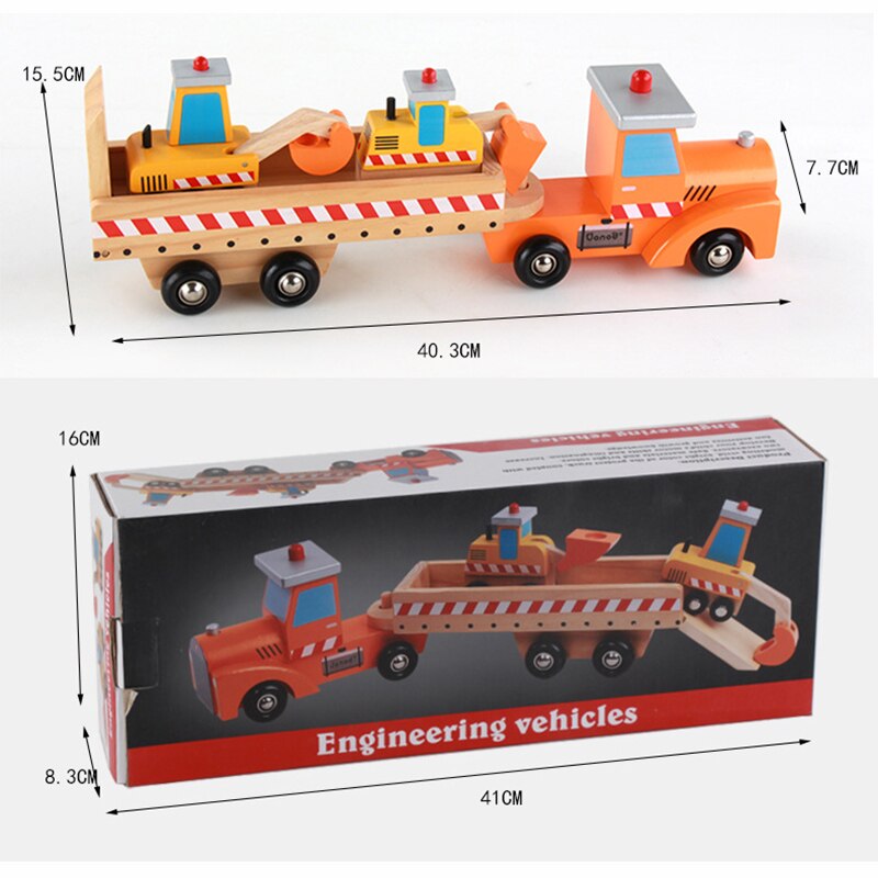 SET EGLO CAMIÓN CONSTRUCCIÓN EN MADERA HOT COD10001 - 2