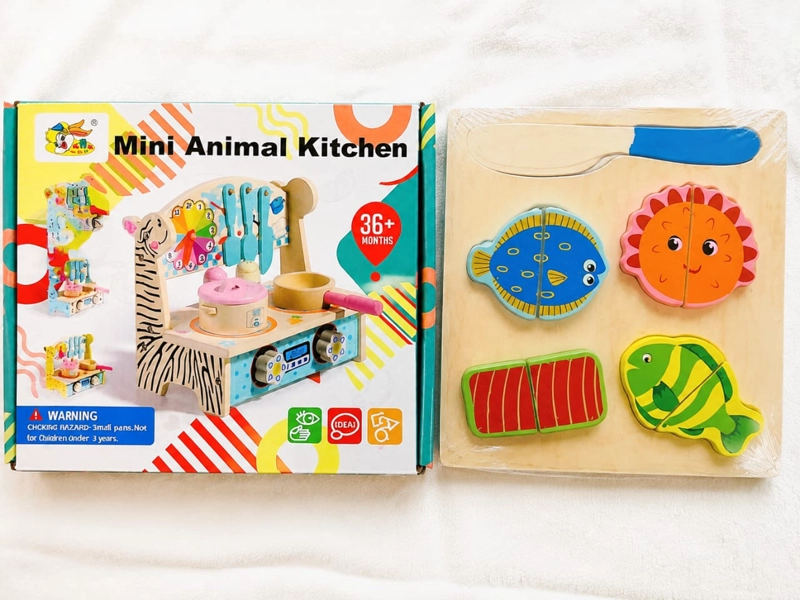 JUGUETE MADERA CEBRA COCINA NIÑAS NIÑOS COD10008 - 5