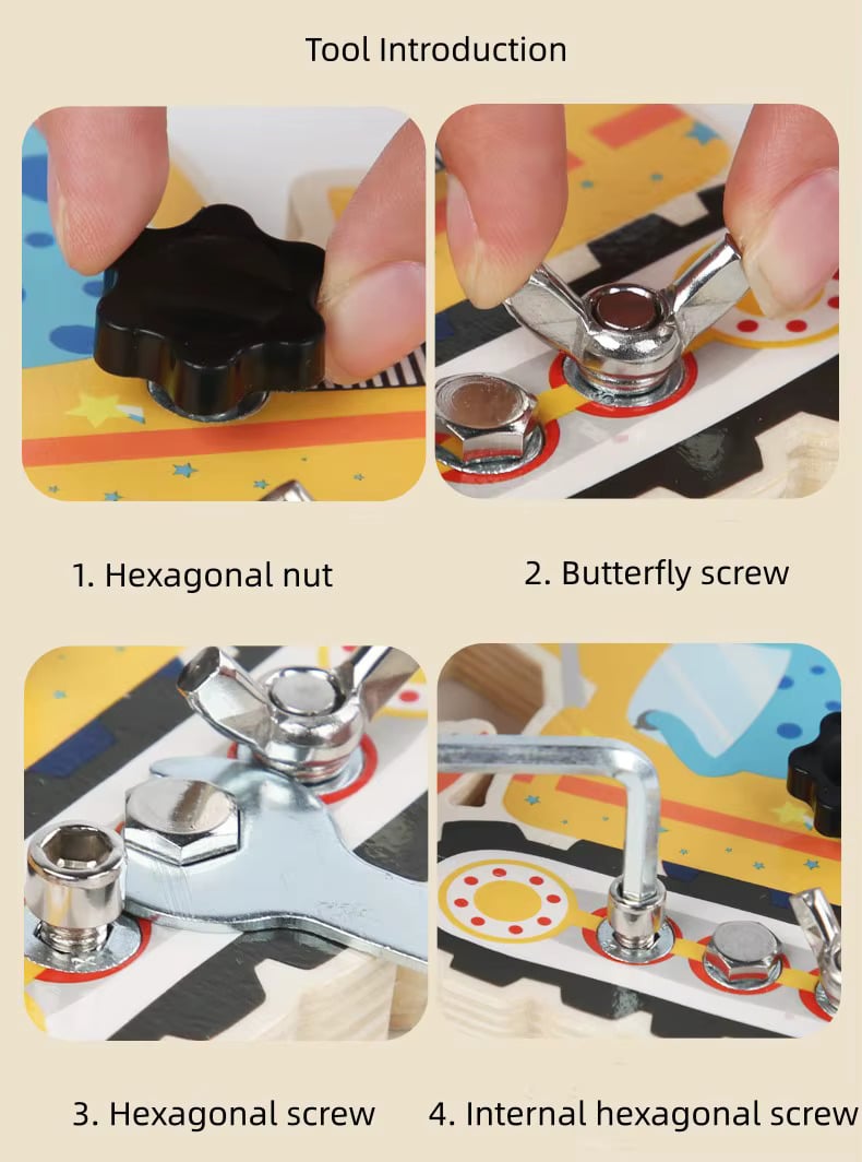 JUEGO MINI HERRAMIENTA DESTORNILLADOR NIÑOS JUGUETE BOTE - 4