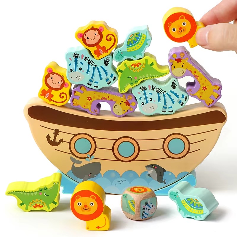JUEGO DIDÁCTICO BALANCE Y EQUILIBRIO ARCA ANIMALES - 4