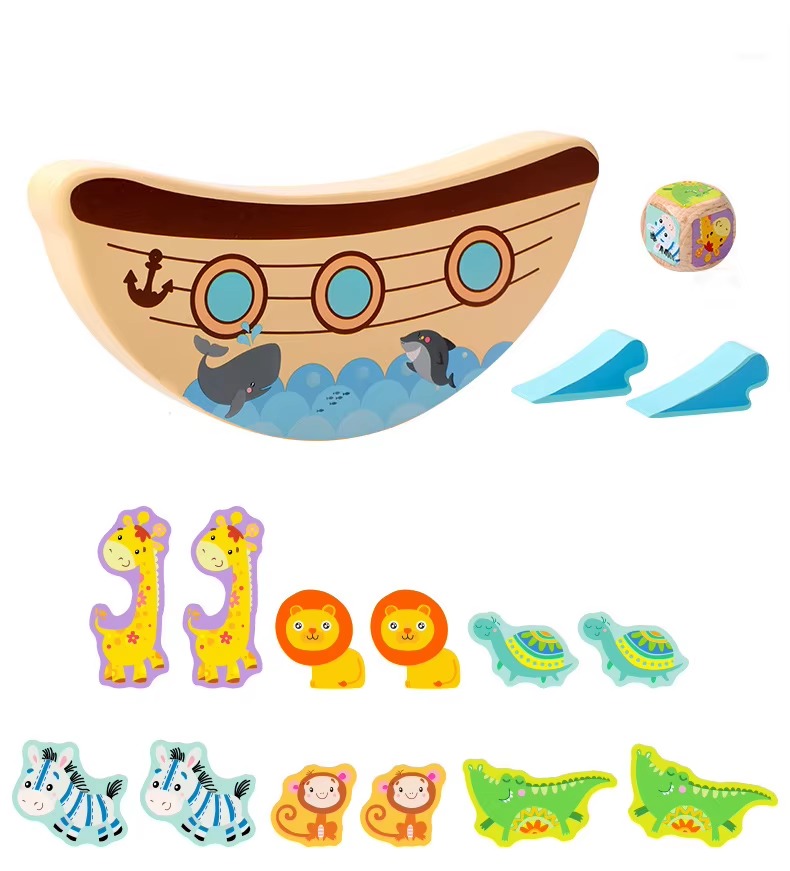 JUEGO DIDÁCTICO BALANCE Y EQUILIBRIO ARCA ANIMALES - 5