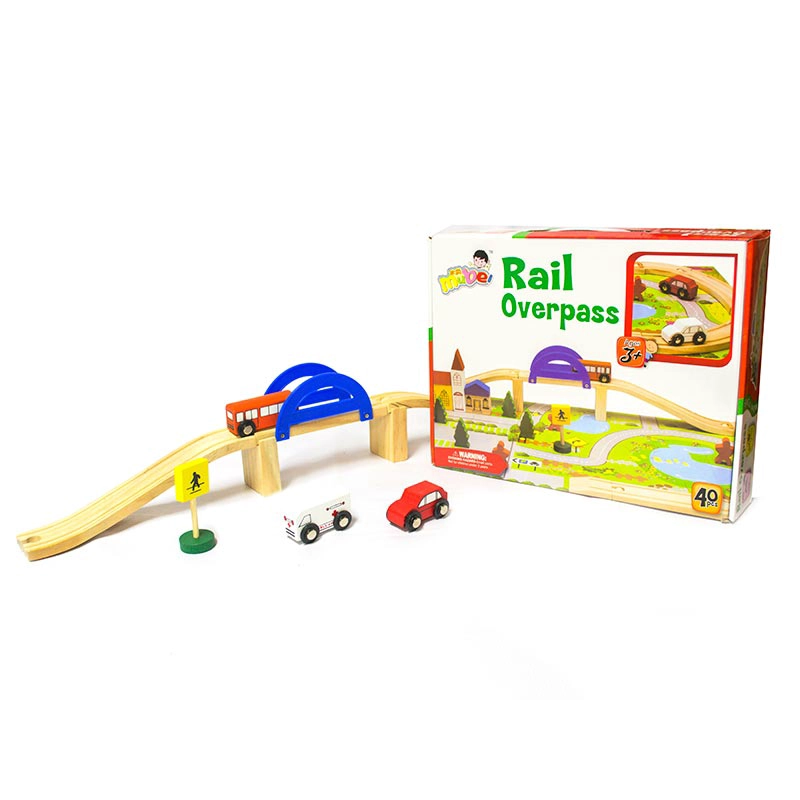 PISTA TREN A PILAS NIÑOS CON RIELES Y ACCESORIOS C10056 - 6