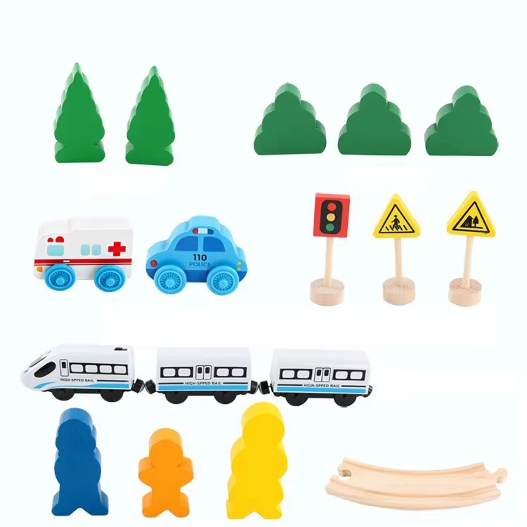 PISTA TREN A PILAS NIÑOS CON RIELES Y ACCESORIOS C10056 - 8