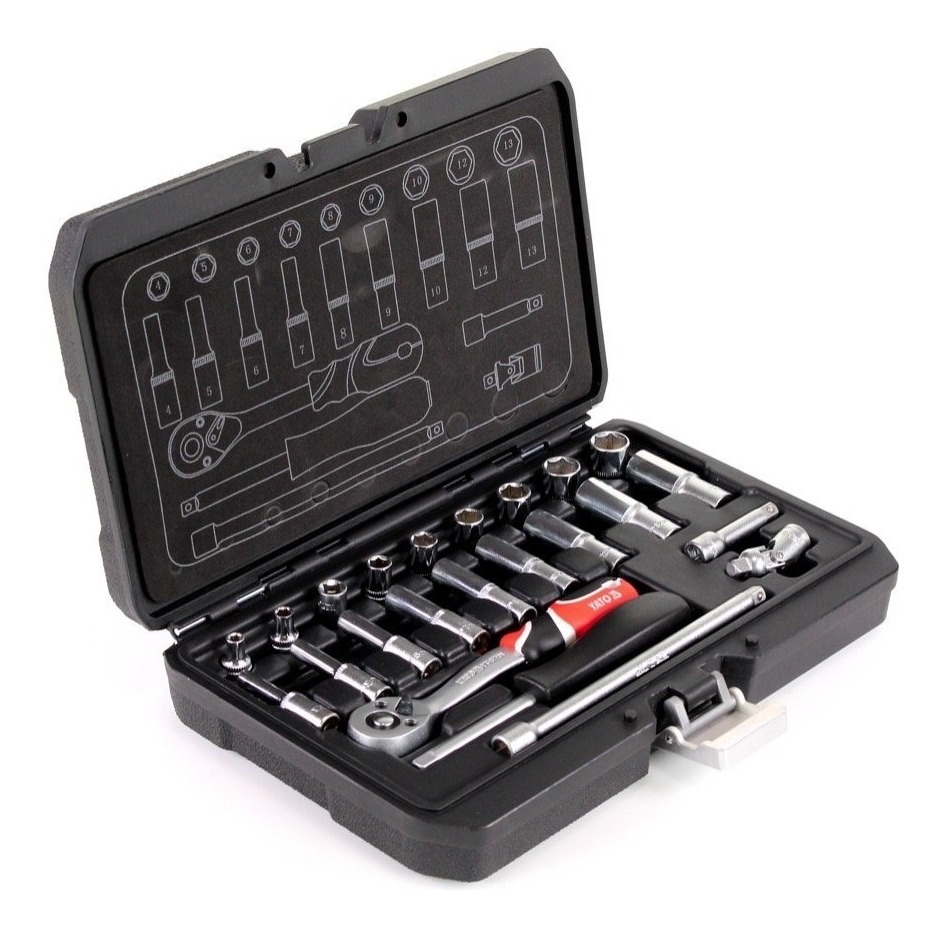 SET DADOS YATO 1/4 CORTO LARGO 23 PIEZAS - 1