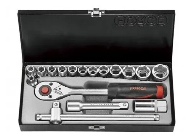 JUEGO DADOS 1/2″ 17 PIEZAS 8MM- 26MM FORCE - 1