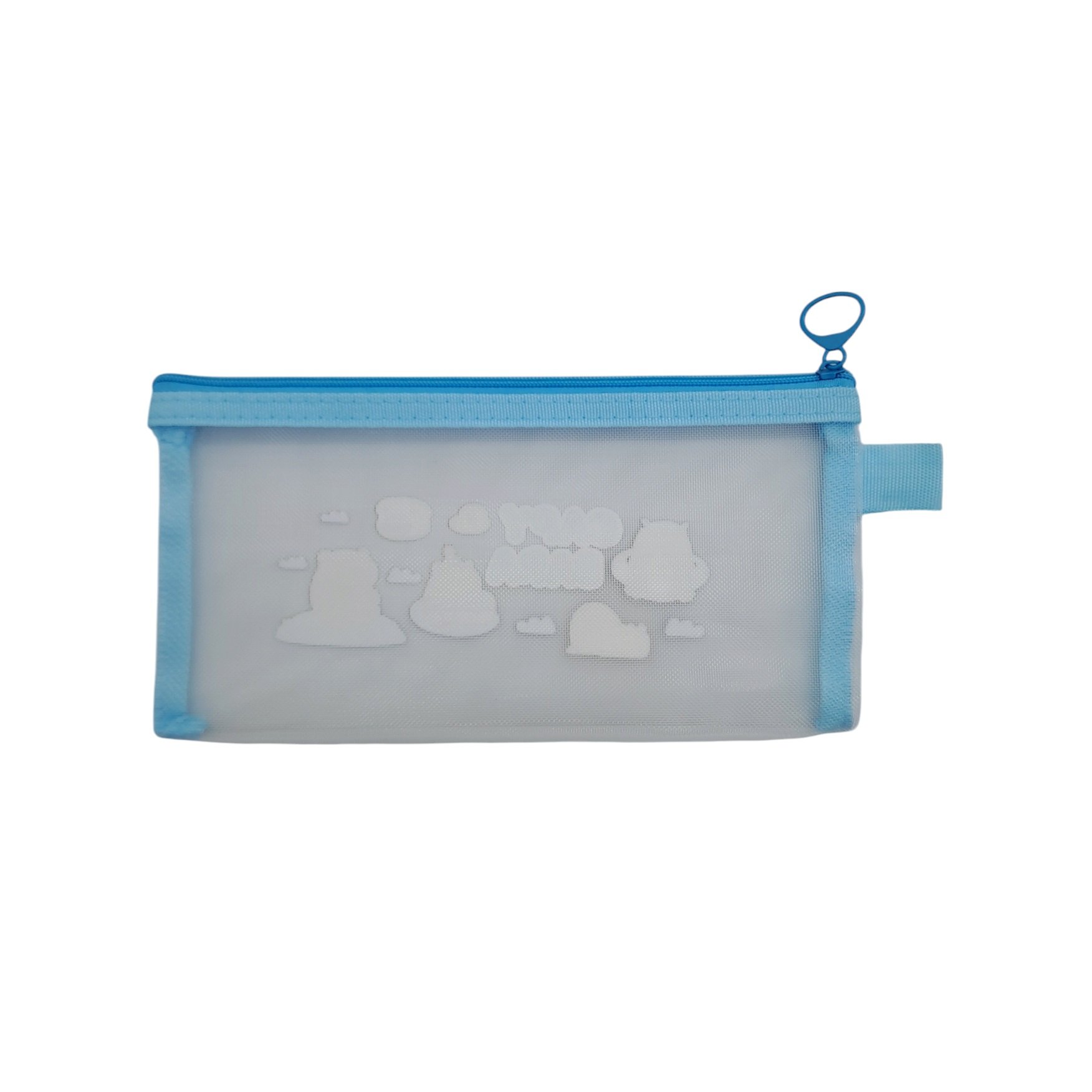 ESTUCHE PARA LAPICES DISEÑO CAPIBARA COLOR CELESTE - 2