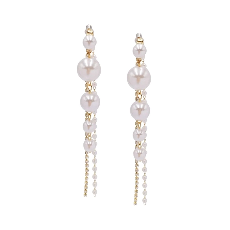 AROS COLGANTES DISEÑO PERLAS Y CIRCONES - 1