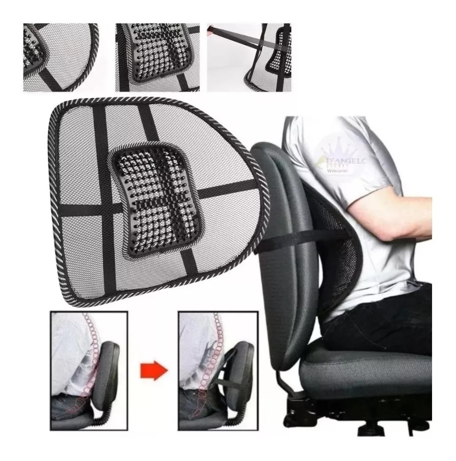 RESPALDO AUTO SILLA OFICINA POSTURA RESPALDO LUMBAR - 1