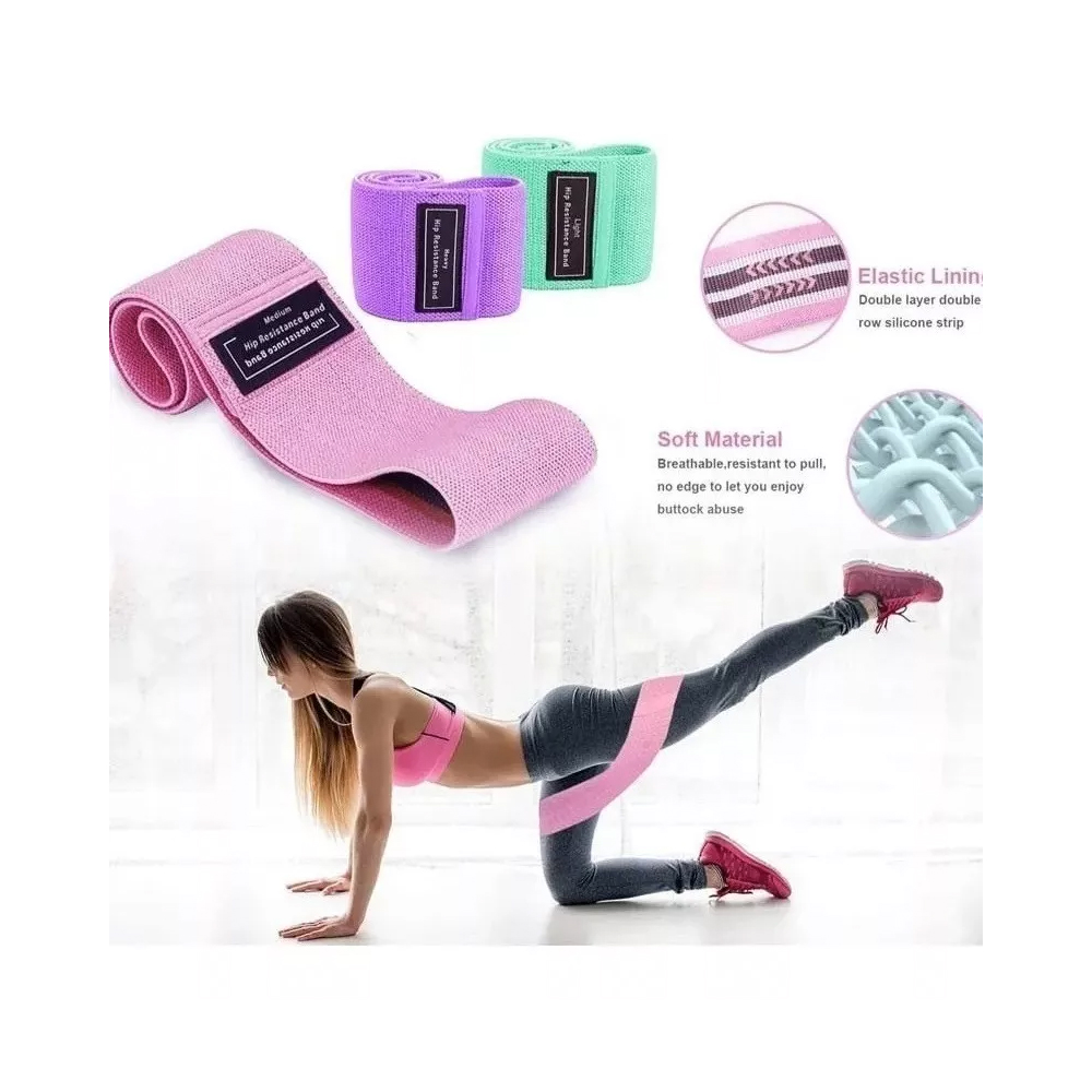 BANDA RESISTENCIA EJERCICIOS FITNESS PACK X 3 - 3