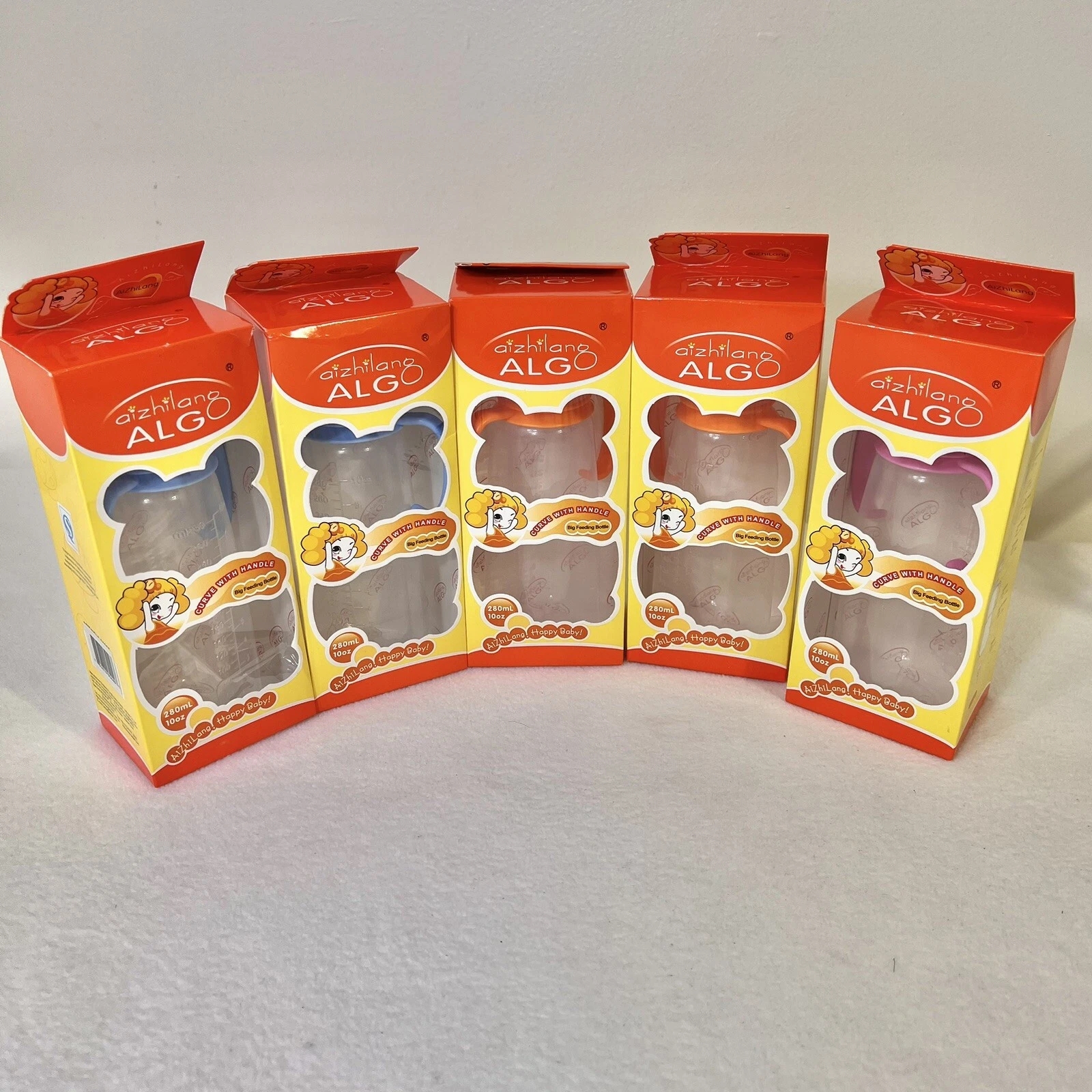 MAMADERA LIBRE BPA CHUPETE SILICONA AIZHILANG 10 ONZAS - 1