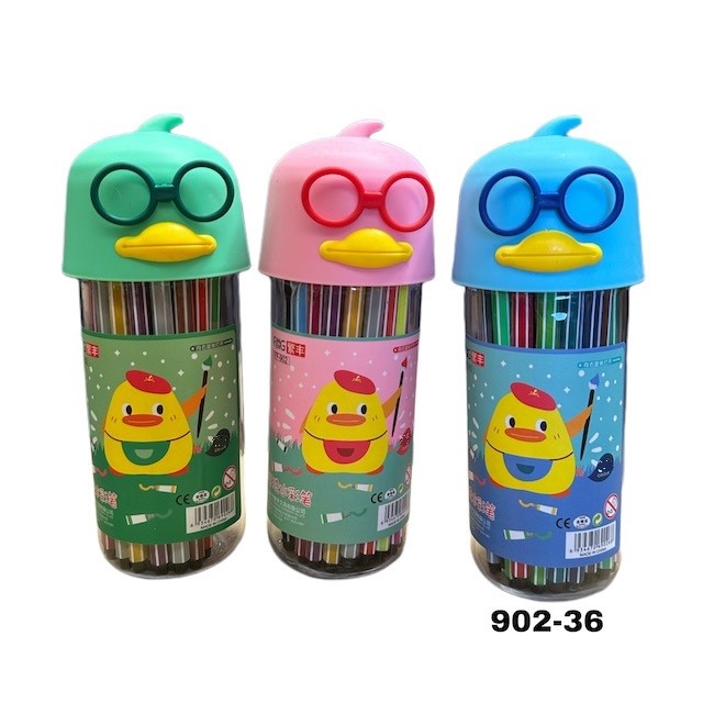 MARCADORES ESTUCHE DE PATITO 12 COLORES - 2