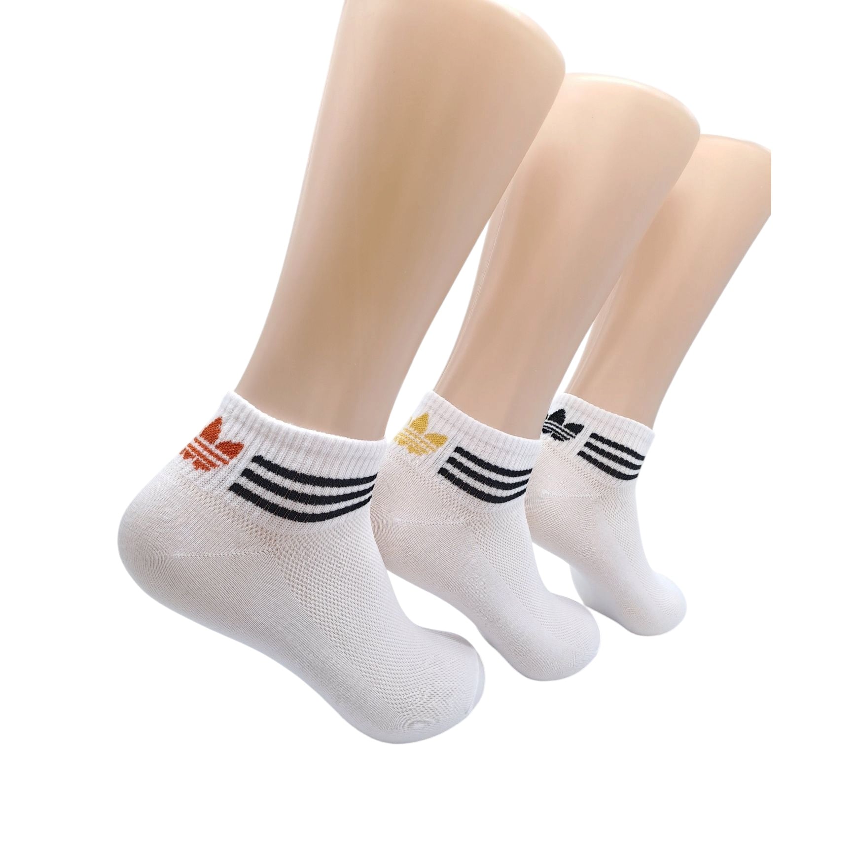 CALCETINES PACK X3 ADIDAS TOBILLERAS COLOR BLANCO #4 - 1