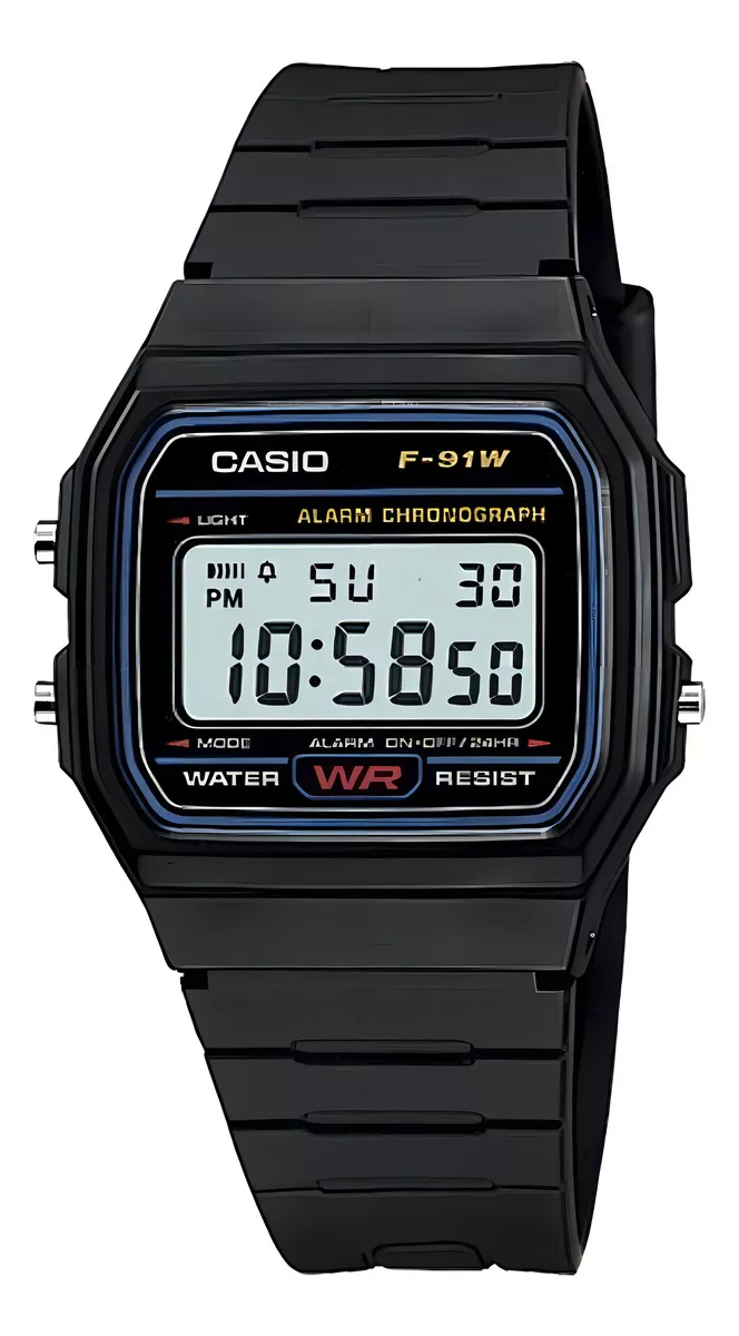RELOJ CASIO F-91W-1D DH89: CLASICO, FUNCIONAL Y DURADERO - 1
