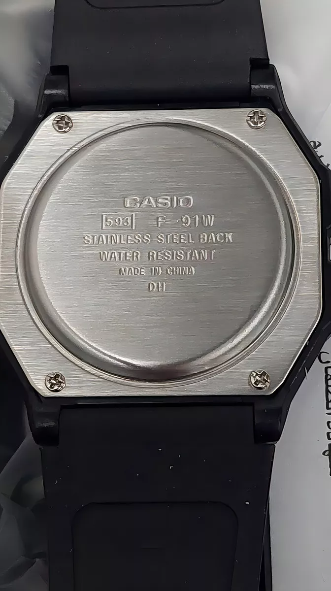 RELOJ CASIO F-91W-1D DH89: CLASICO, FUNCIONAL Y DURADERO - 3
