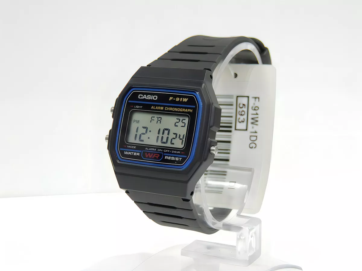 RELOJ CASIO F-91W-1D DH89: CLASICO, FUNCIONAL Y DURADERO - 4