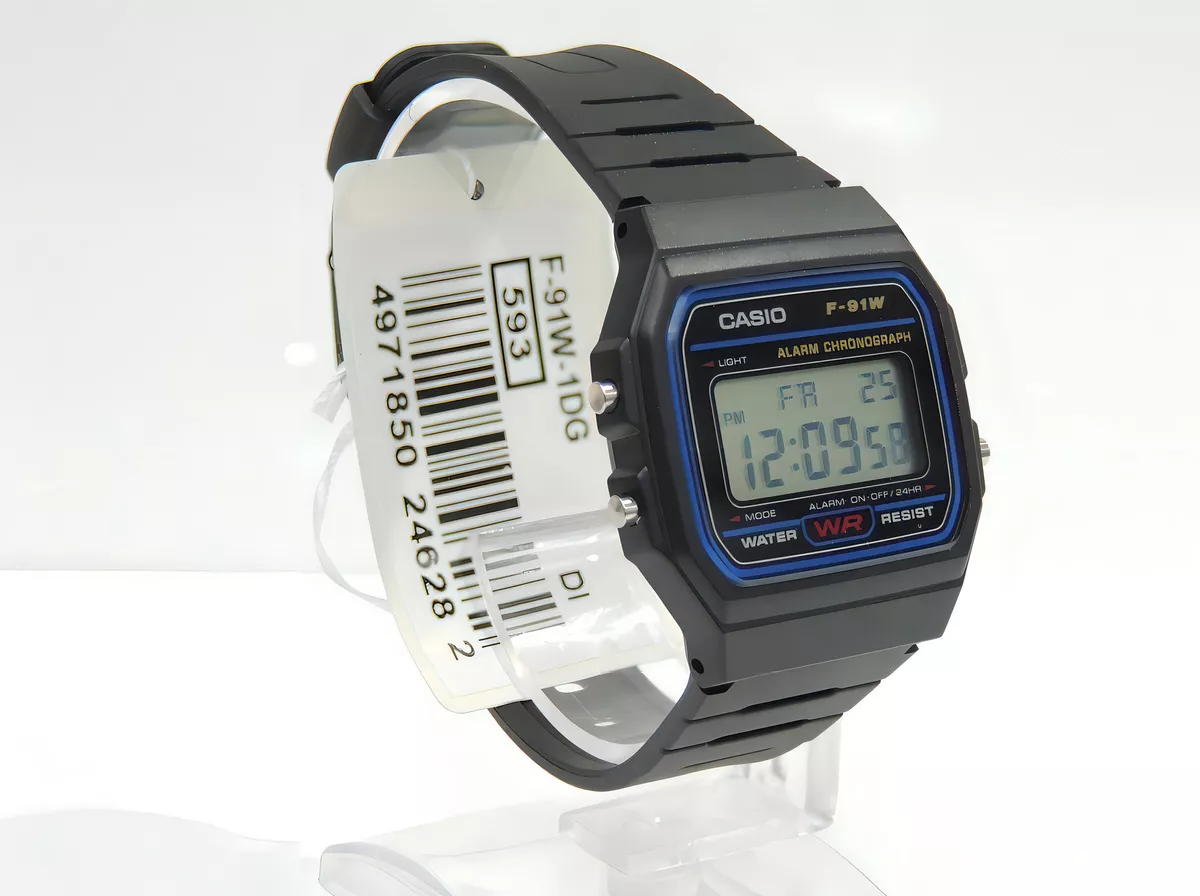 RELOJ CASIO F-91W-1D DH89: CLASICO, FUNCIONAL Y DURADERO - 5