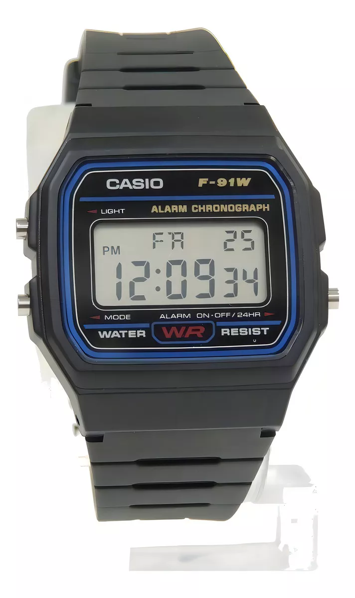 RELOJ CASIO F-91W-1D DH89: CLASICO, FUNCIONAL Y DURADERO - 6