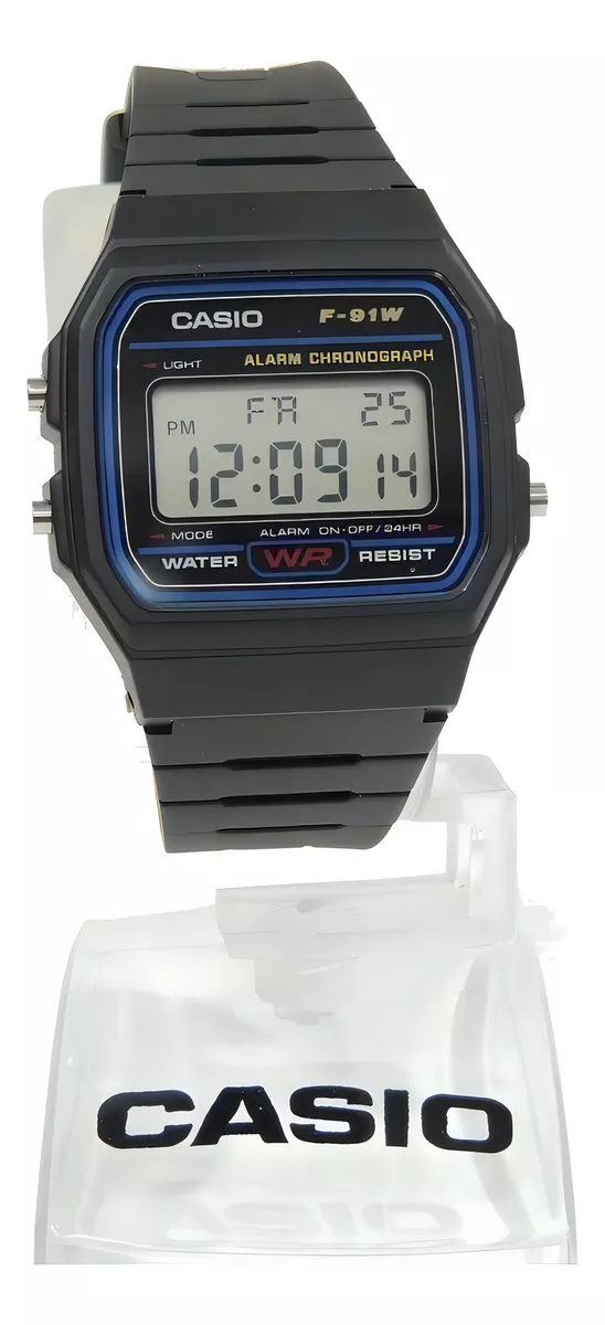 RELOJ CASIO F-91W-1D DH89: CLASICO, FUNCIONAL Y DURADERO - 7