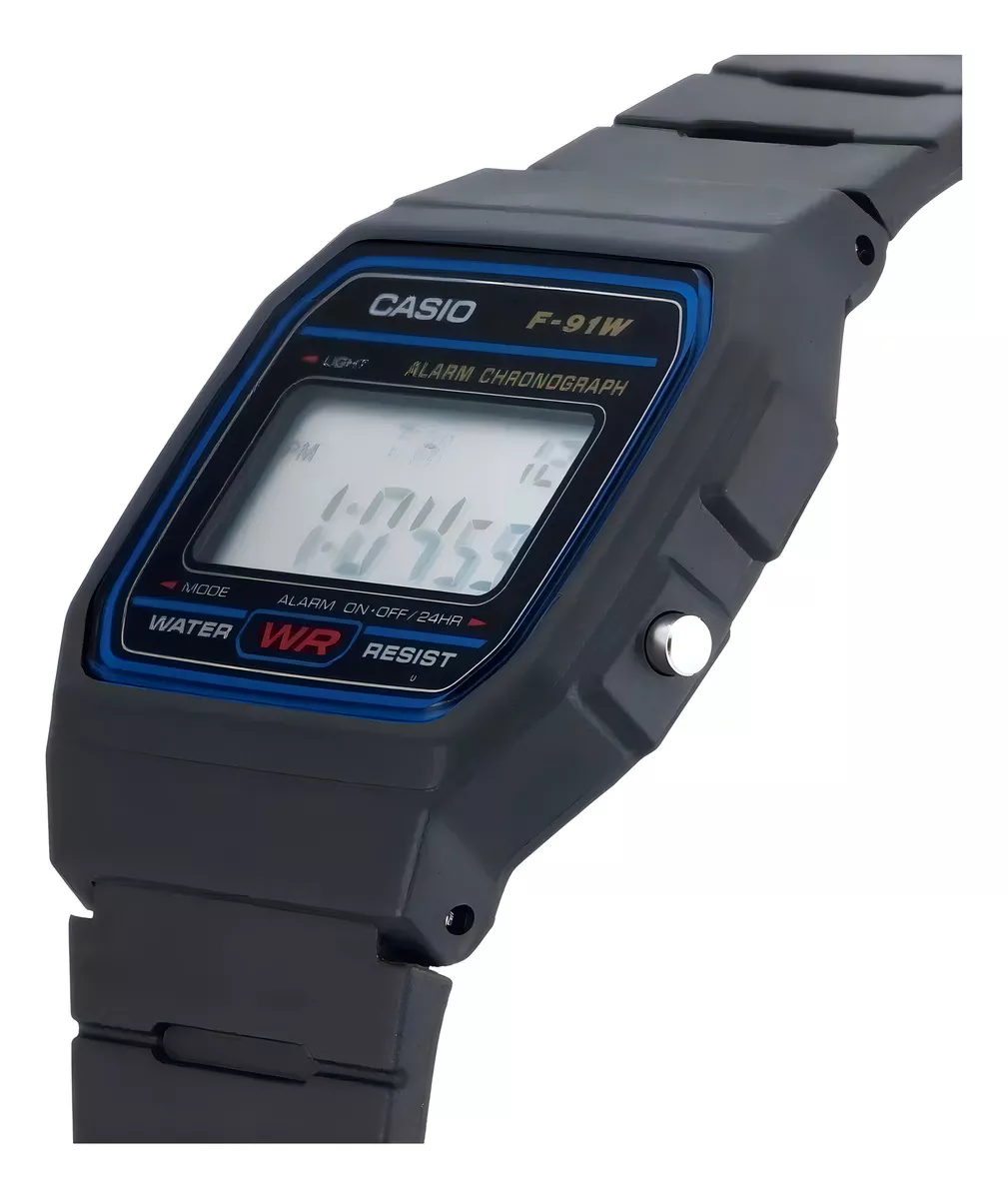 RELOJ CASIO F-91W-1D DH89: CLASICO, FUNCIONAL Y DURADERO - 8