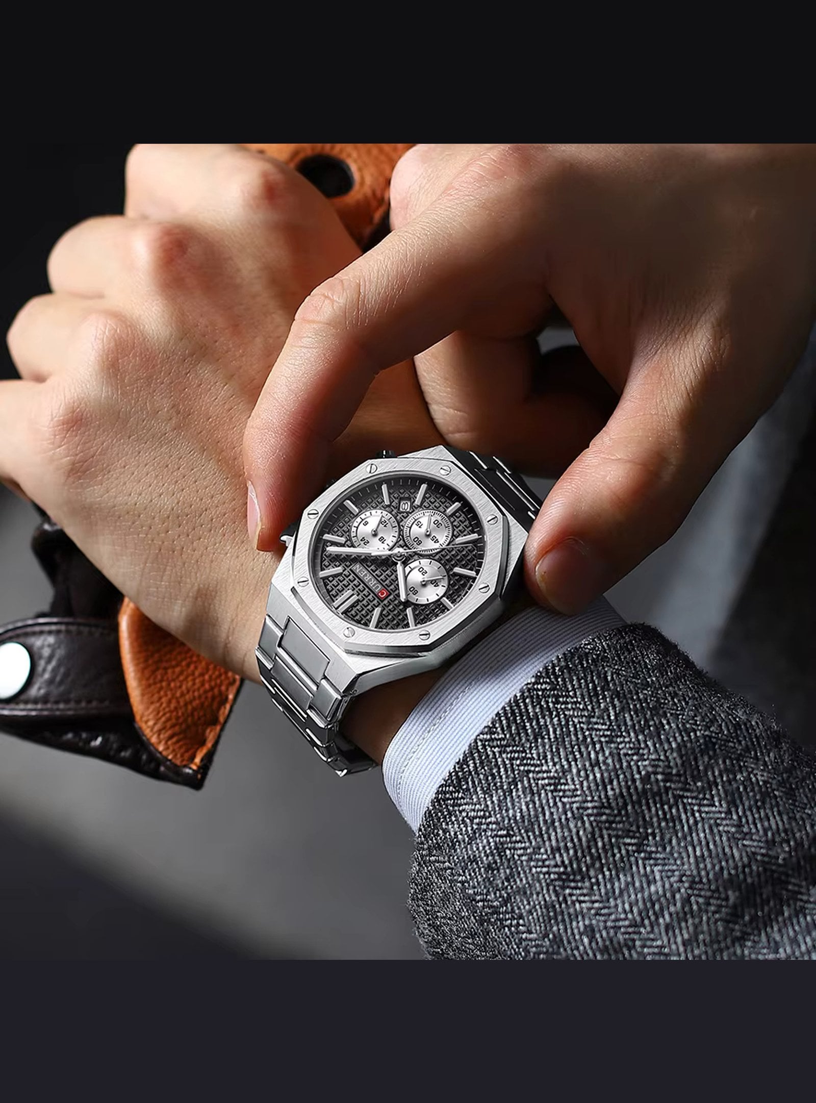 RELOJ CURREN 8440-1 CRONOGRAFO - 4