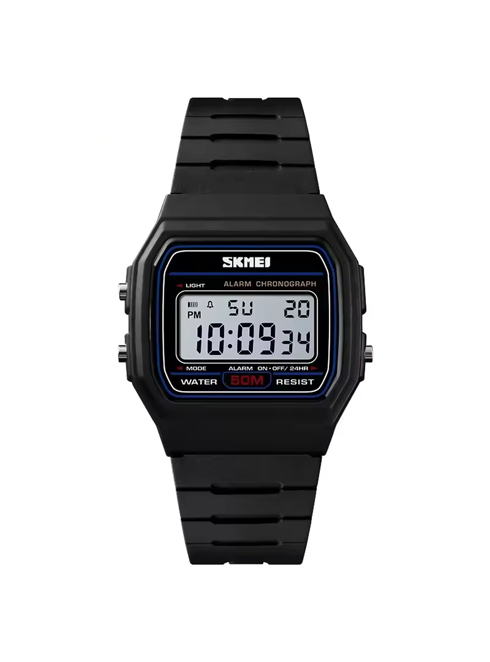 SKMEI 1412 NEGRO – RELOJ DIGITAL PARA MUJER, RETRO, RESISTENTE AL AGUA Y FUNCIONAL - 1
