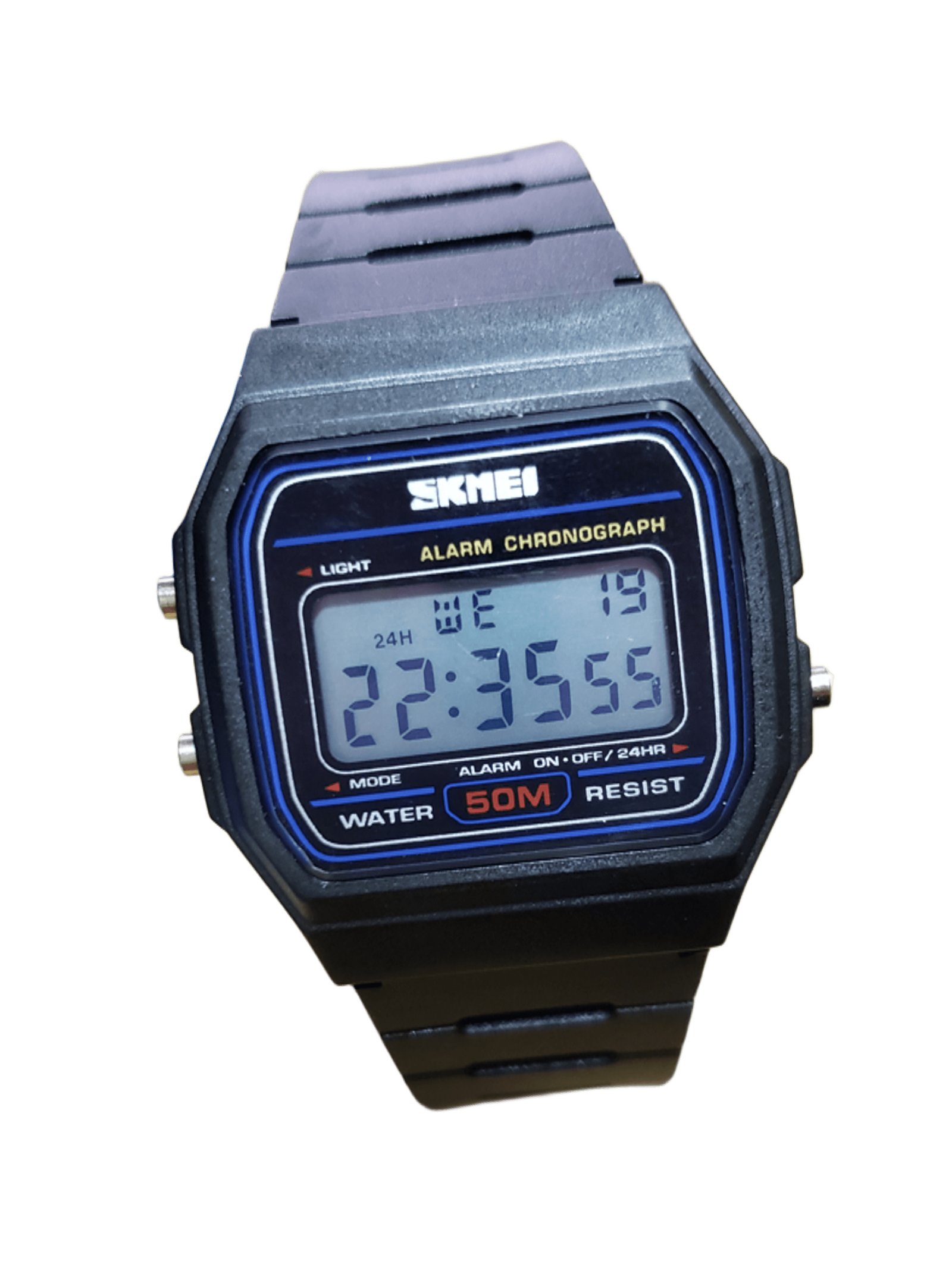 SKMEI 1412 NEGRO – RELOJ DIGITAL PARA MUJER, RETRO, RESISTENTE AL AGUA Y FUNCIONAL - 4