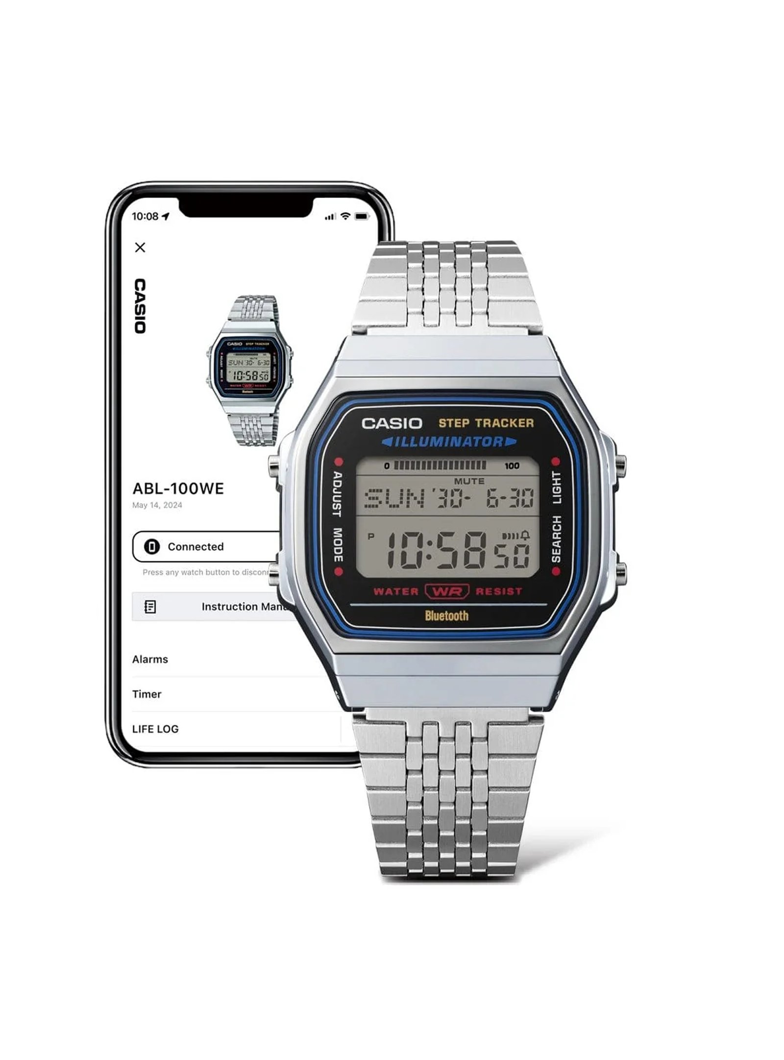 RELOJ CASIO ABL-100WE-1B DH413 – ESTILO VINTAGE CON TECNOLOGIA MODERNA - 2