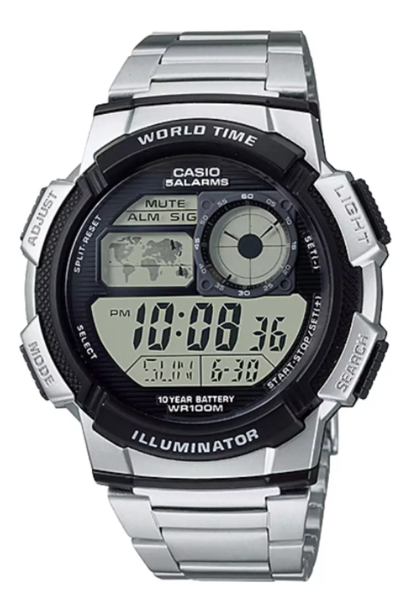 RELOJ CASIO AE-1000WD-1AV – DURABILIDAD Y FUNCIONALIDAD EN UN DISEÑO CLASICO - 1