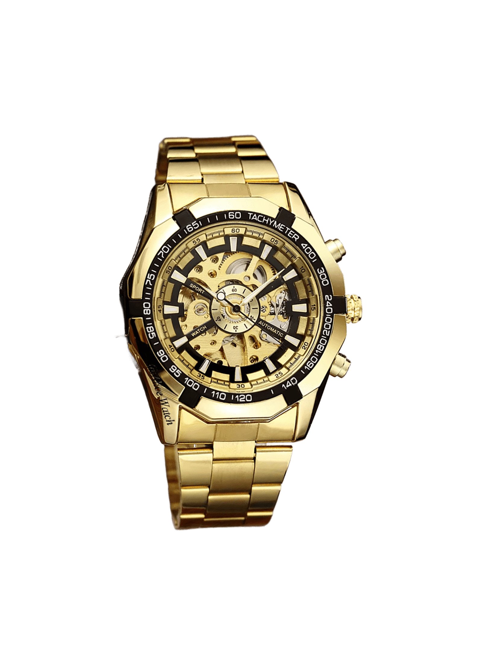 RELOJ AUTOMATICO TM340-GB SKELETON, CORREA METALICA Y DISEÑO PREMIUM - 1