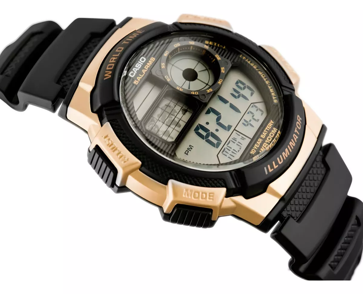 RELOJ CASIO RED WORLD TIME AE-1000W-1A3VDF - 3