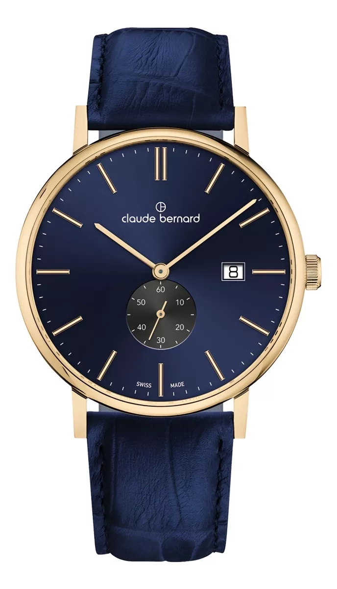 RELOJ CLAUDE BERNARD SLIM LINE BLUE HOMBRE 65004.37JBUIDG - 1