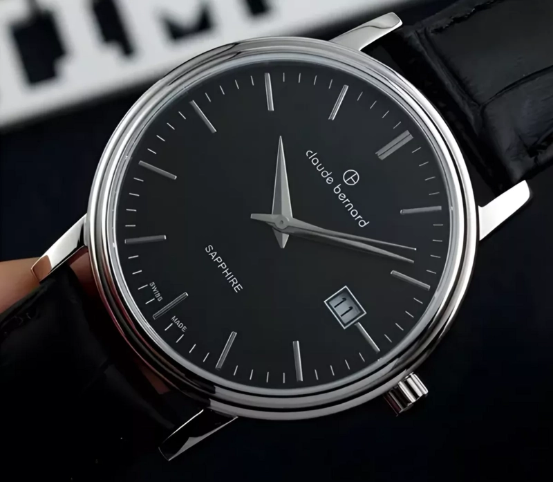 RELOJ CLAUDE BERNARD CLASSIC CUERO NEGRO HOMBRE 53009.3NIN - 2