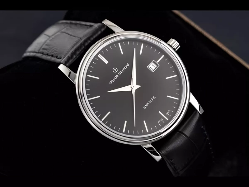 RELOJ CLAUDE BERNARD CLASSIC CUERO NEGRO HOMBRE 53009.3NIN - 4