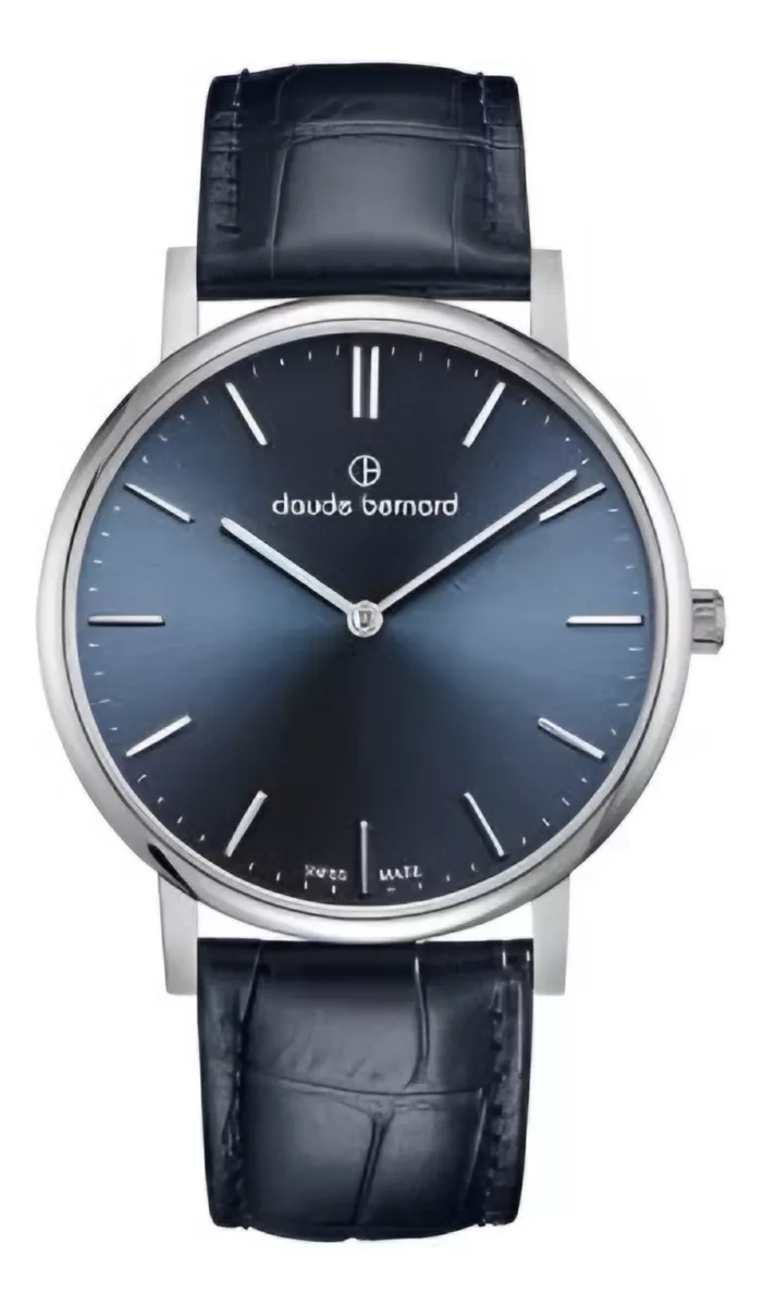 RELOJ CLAUDE BERNARD CLASSIC AZUL CUERO HOMBRE 20219.3BUIN - 1