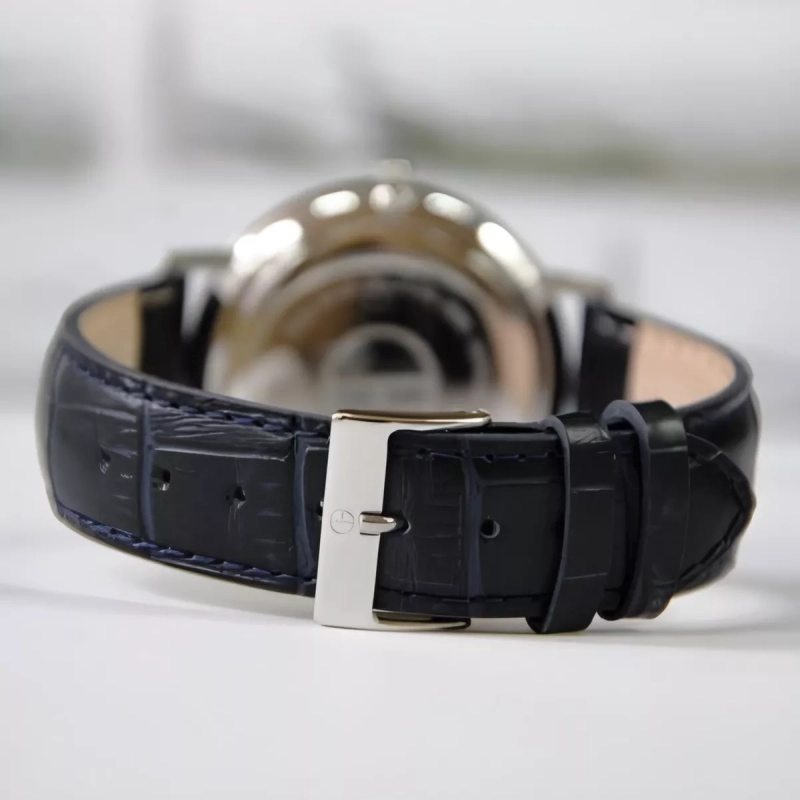 RELOJ CLAUDE BERNARD CLASSIC AZUL CUERO HOMBRE 20219.3BUIN - 4